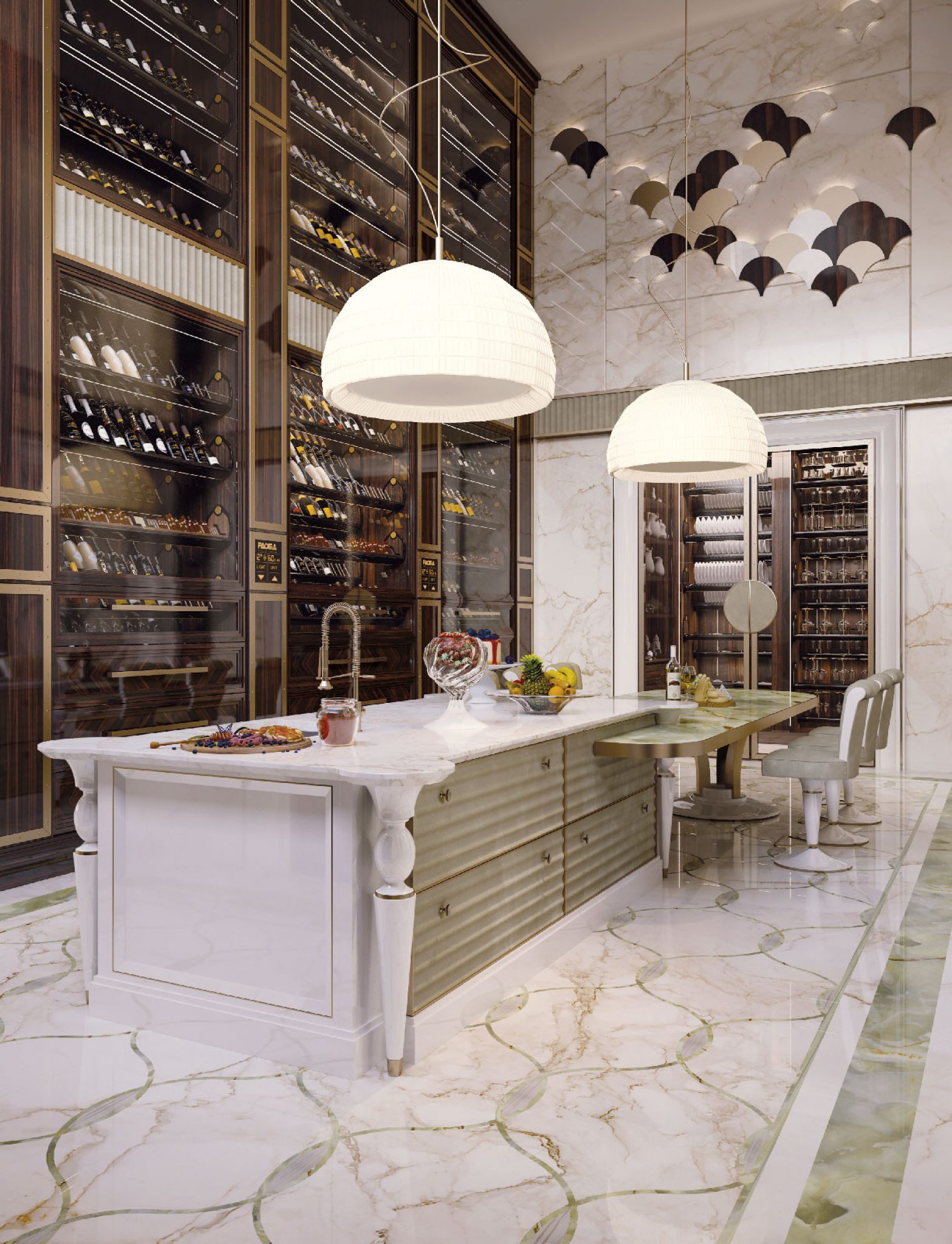 Extravagant Huge Modern Kitchen ⋆ Luxury Antonovich Home