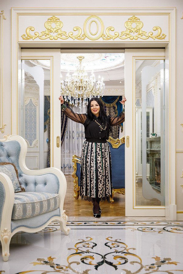 Katrina Antonovich with the wonderful creations of luxury interior design