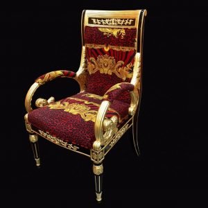 Red Leopard Baroque with iconic gold image