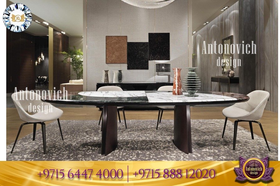 Luxury home styling with modern dining tables design