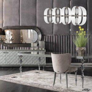 Dark Gray Luxury Dining Table