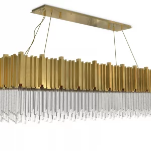 Abstract Gold Luxury Chandelier