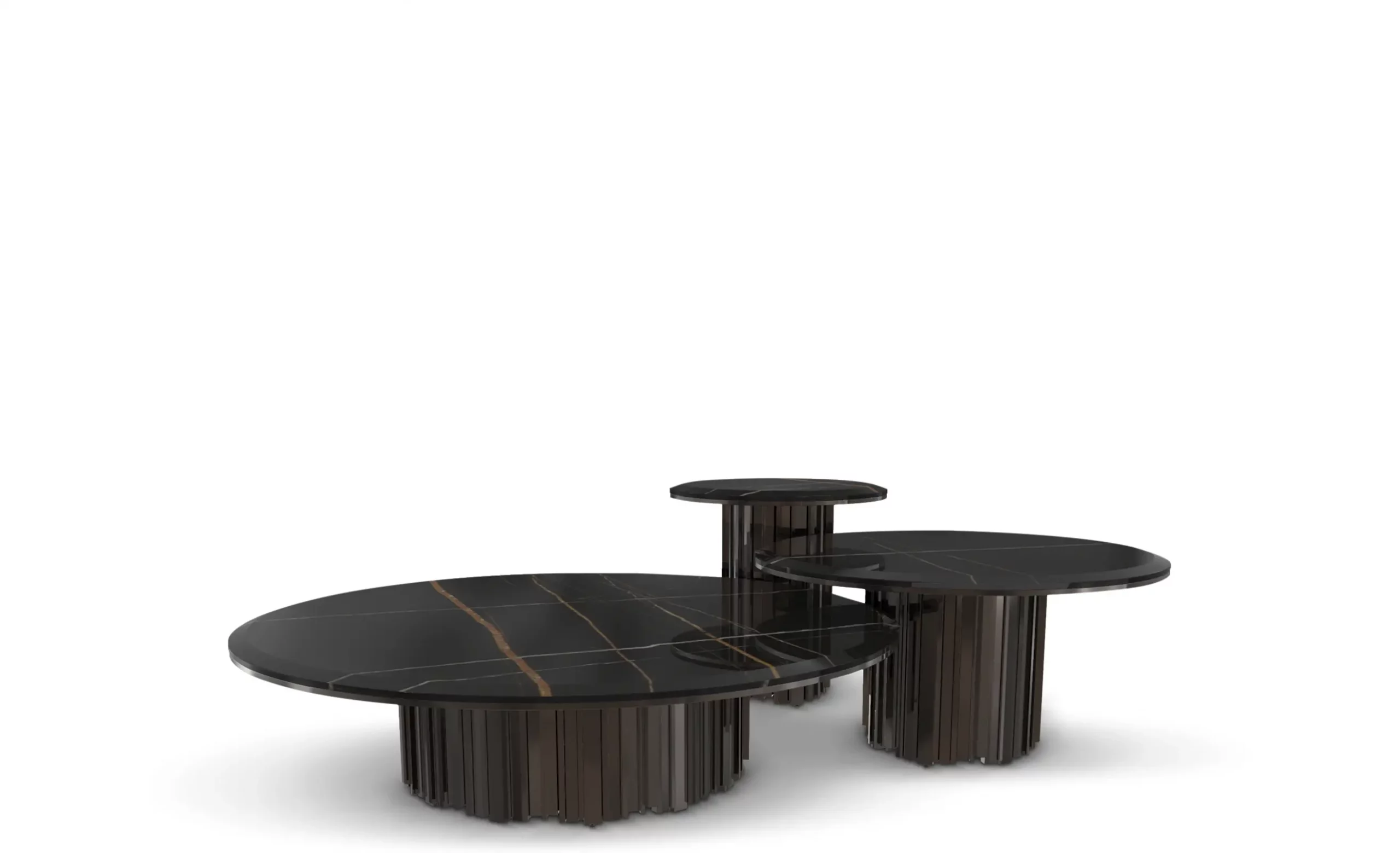 3 Layer Solid Black Table