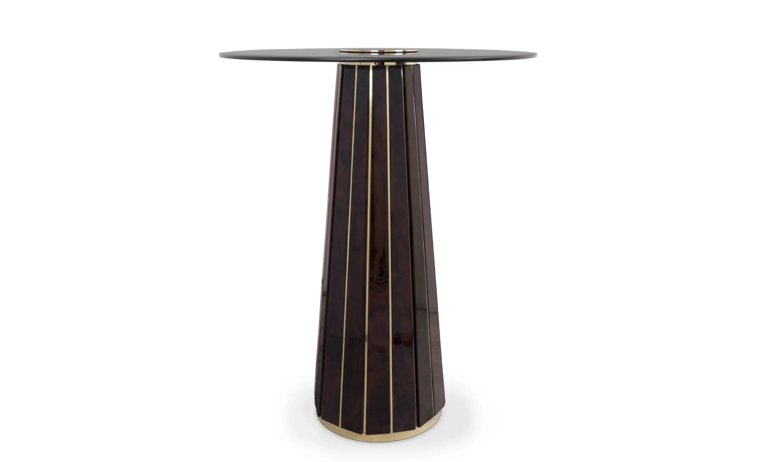 Luxury Black with Gold Lines Table