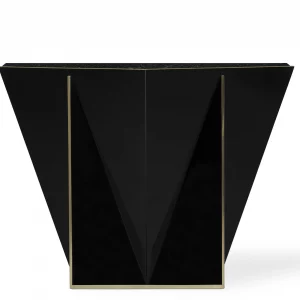 Superb Solid Black Side Table