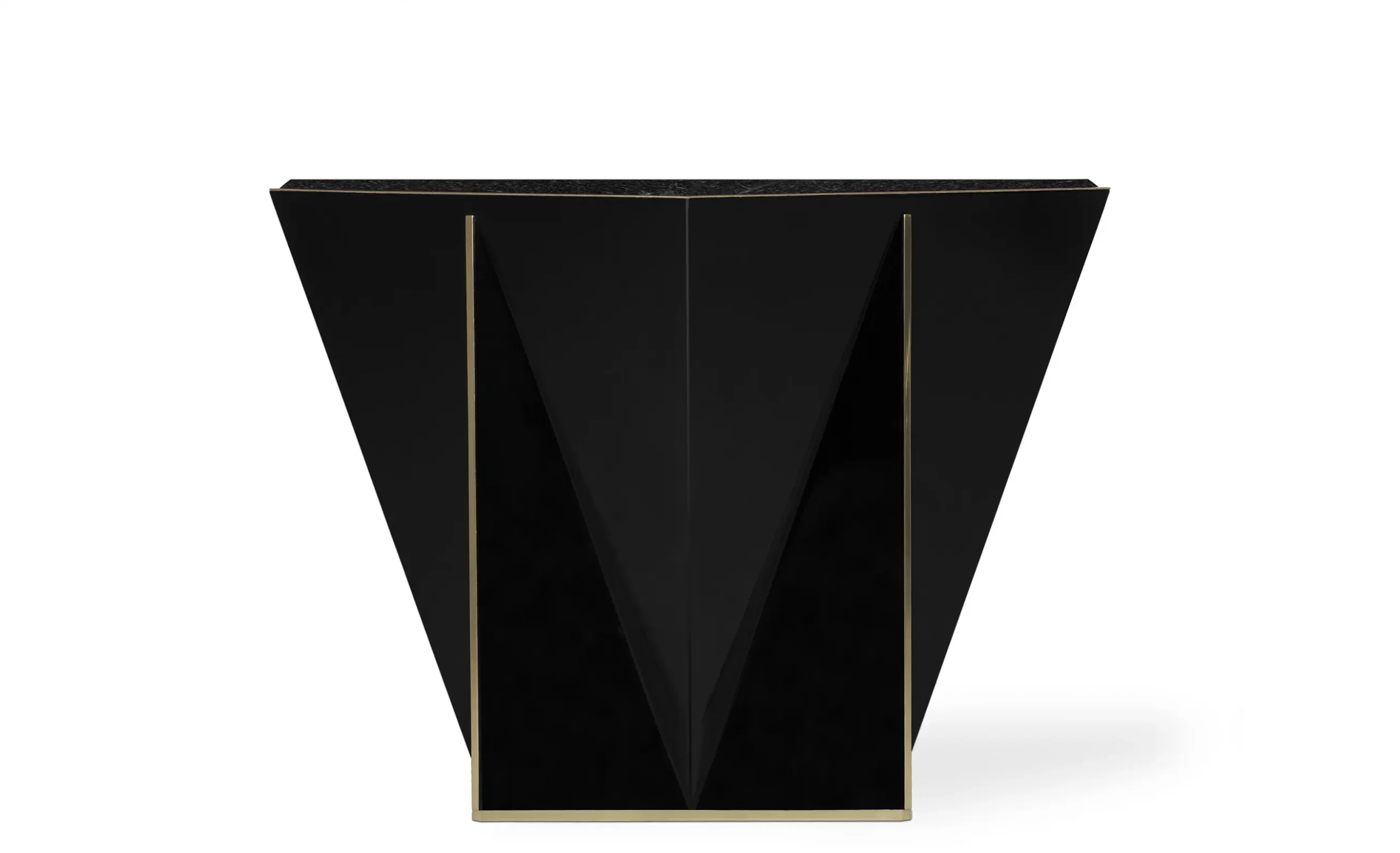 Superb Solid Black Side Table