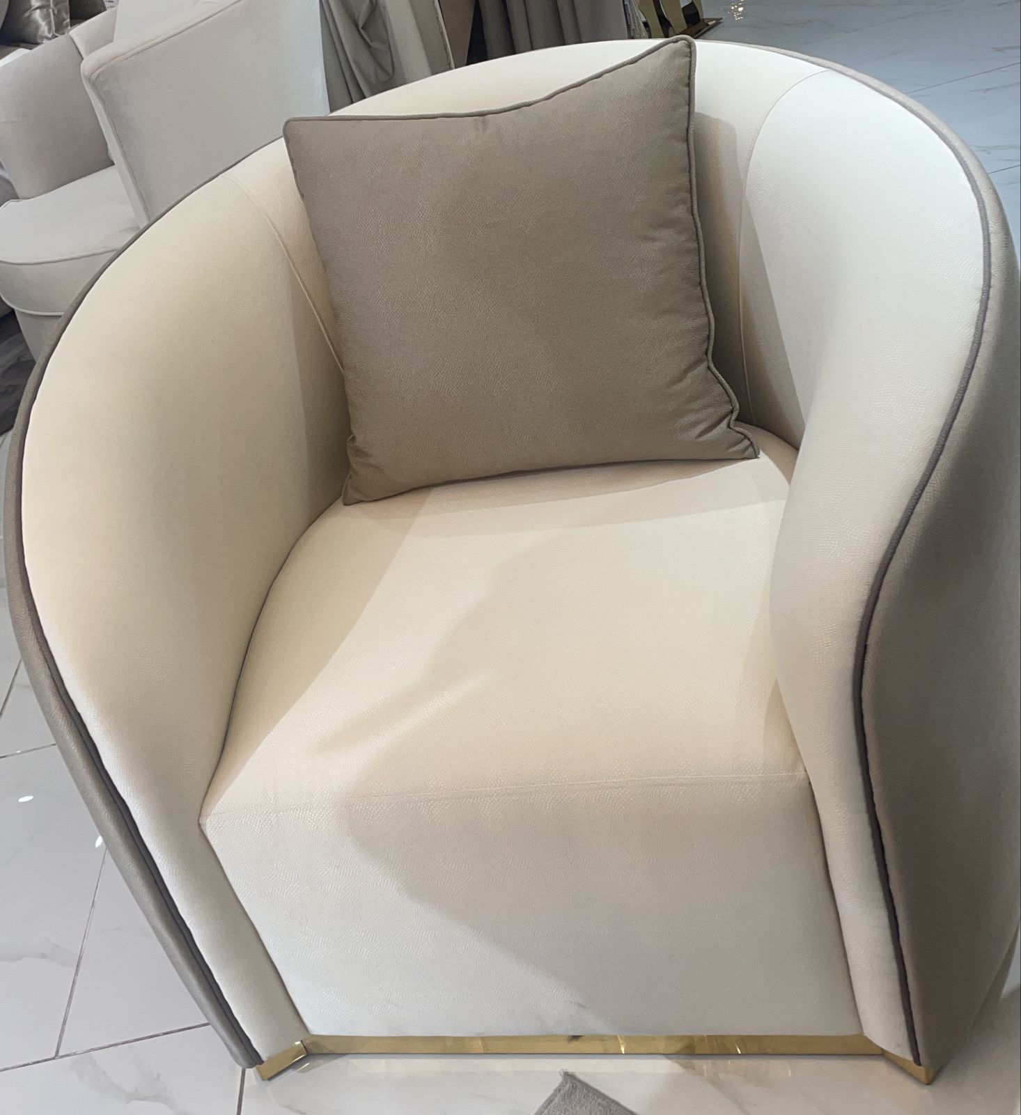 Luxury Minimalist White Chair