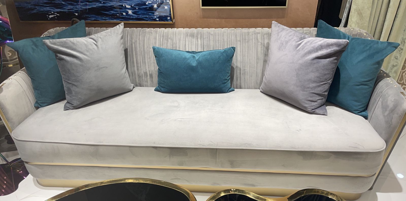 Classic Luxury Gray Sofa