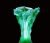Sea-green Crystal Flower Vase