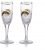 Elegant Crystal Wine Glasses Pair