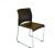 Leather-Look Cafe Style Metal Restaurant Chair