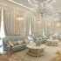 Royal luxury villa interior