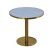 All Gold Restaurant Table With Silver Top