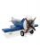 Blue Aeroplane-Shaped Bed